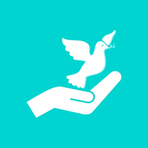 Ilustrație pictogramă porumbel — Vector de stoc