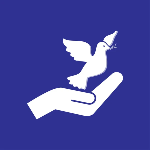 Ilustração ícone de pombo — Vetor de Stock