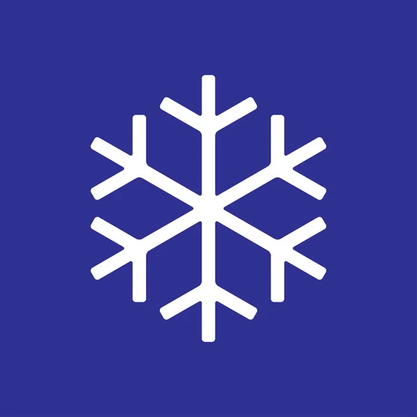 Sneeuwvlok pictogram illustratie — Stockvector