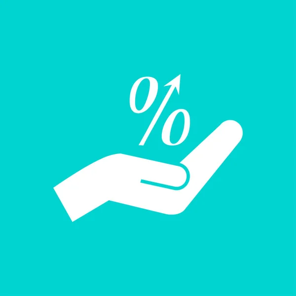 Icon percent symbol — Stock Vector