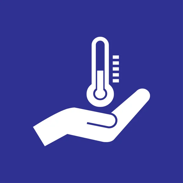 Abbildung zum Thermometer-Symbol — Stockvektor