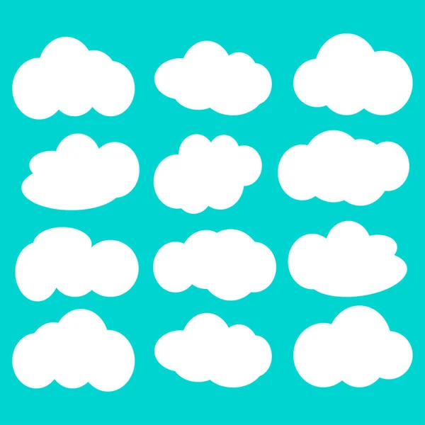 Chmury ikona ilustracja — Wektor stockowy