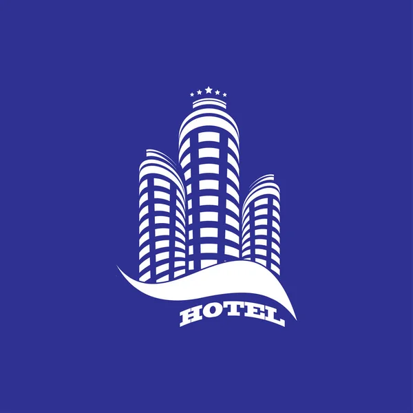 Hotel pictogram illustratie — Stockvector