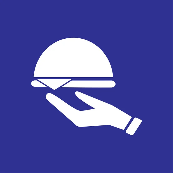 Illustrazione icona cameriere — Vettoriale Stock