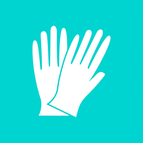 Arbete handskar ikonen — Stock vektor