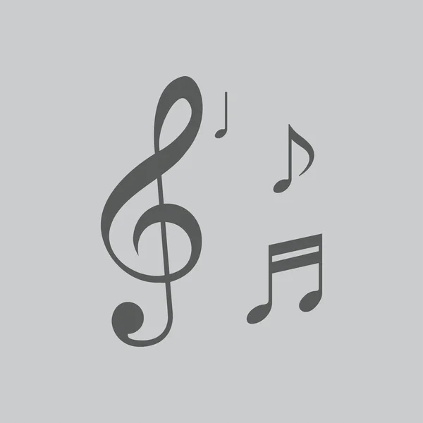 Icono de nota musical — Vector de stock