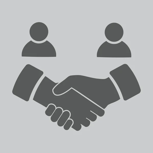 Handshake ikon illustration — Stock vektor