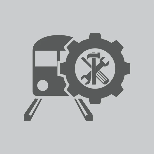 Trein pictogram illustratie — Stockvector