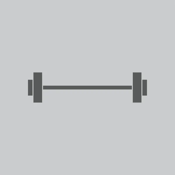 Barbell pictogram teken — Stockvector