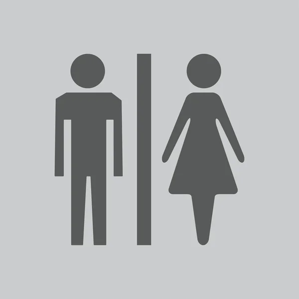 Icône avec l'homme et la femme — Image vectorielle