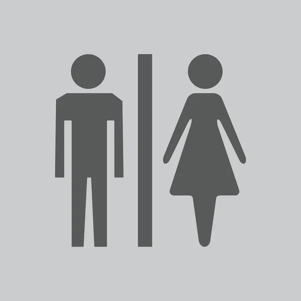 Pictogram met man en vrouw — Stockvector