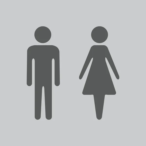 Εικονίδιο με άνδρας και γυναίκα — Διανυσματικό Αρχείο