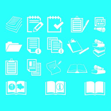 Belge simgeleri illüstrasyon