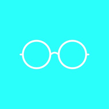 yuvarlak gözlük simgesi simgesi