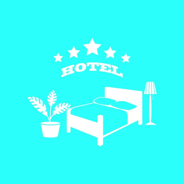 Illustration des Hotelschildes — Stockvektor