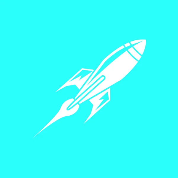 Sinal de ícone de foguete — Vetor de Stock