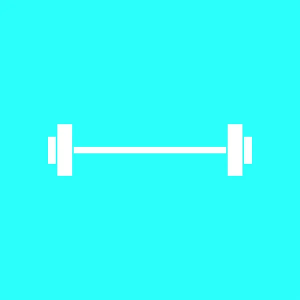 Barbell pictogram teken — Stockvector