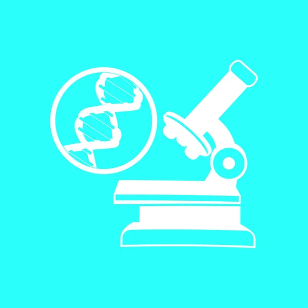 Signo del icono del microscopio — Vector de stock