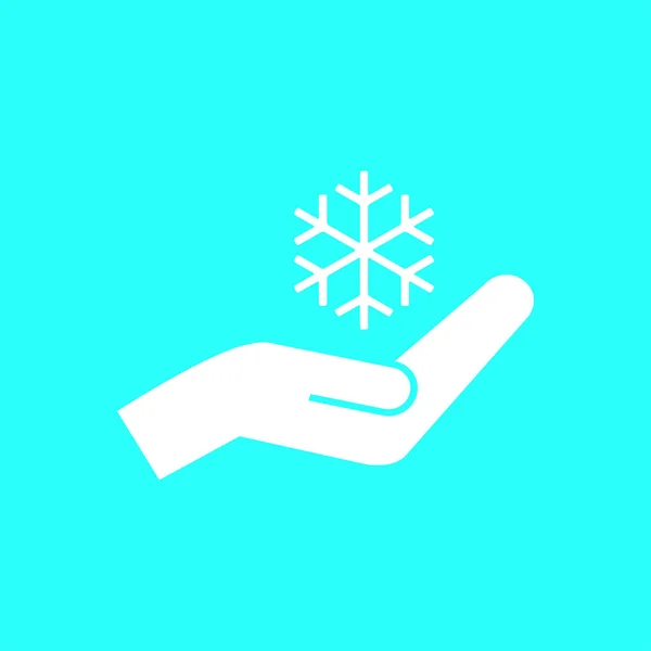 Snowflake icon   illustration — Stock Vector