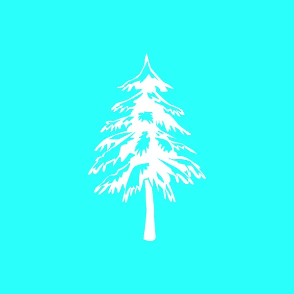 Spruce tecken-ikonen — Stock vektor