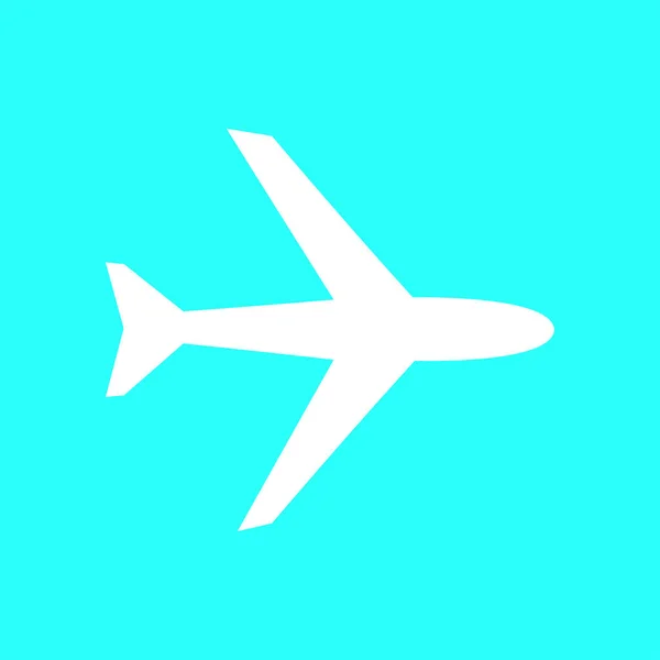 Icono de avión signo — Vector de stock