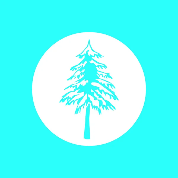 Illustrazione icona albero — Vettoriale Stock