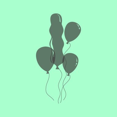 Balonlar simgesini işaret 