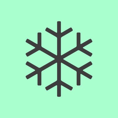 Kar tanesi simgesini işaret