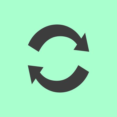 Döngüsel düz simgesi