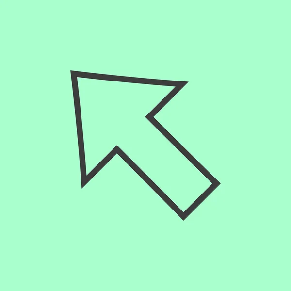 Icono del cursor del píxel: ratón — Vector de stock