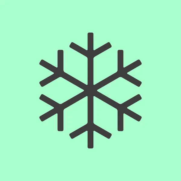 Copo de nieve icono signo — Vector de stock