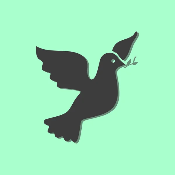 Signe d'icône de pigeon — Image vectorielle