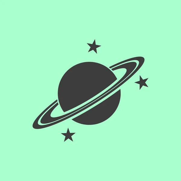 Planeta icono signo — Vector de stock