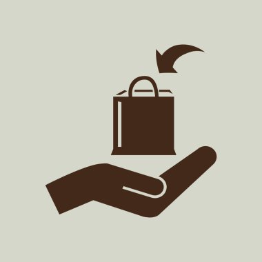 alışveriş çantası simgesi