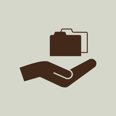 Klasör simgesini işaret 