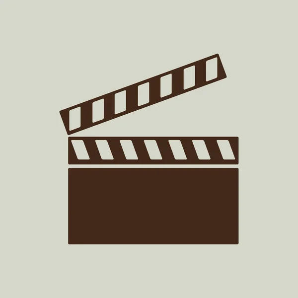 Icône de clapboard vidéo — Image vectorielle