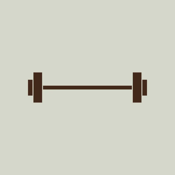 Barbell pictogram teken — Stockvector