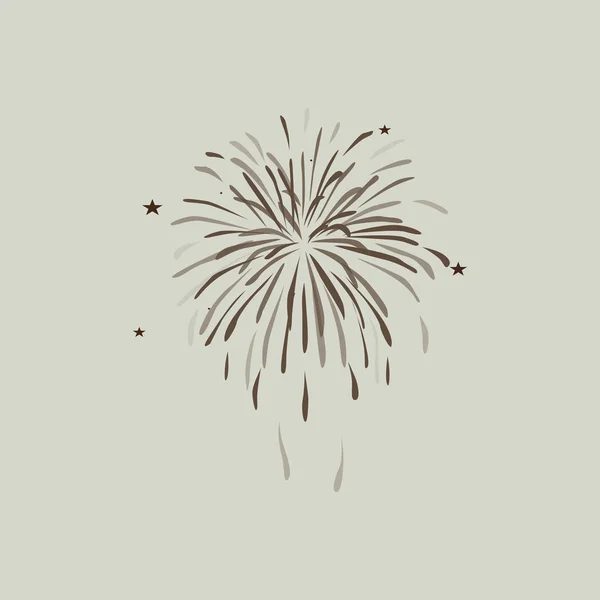 Vuurwerk pictogram teken — Stockvector