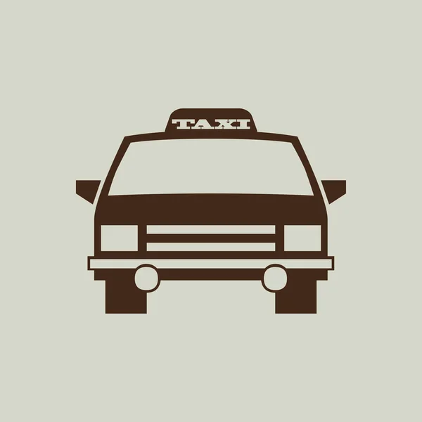 Taxi coche signo icono — Vector de stock