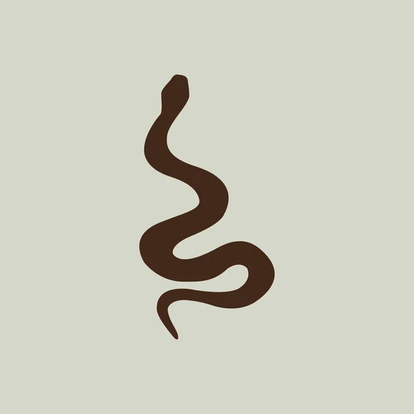 Ícone de cobra simples —  Vetores de Stock