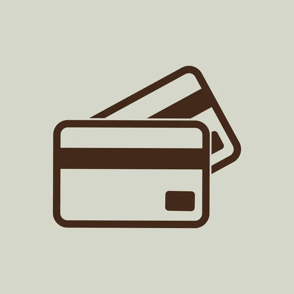 Εικονίδιο πιστωτικές κάρτες — Διανυσματικό Αρχείο
