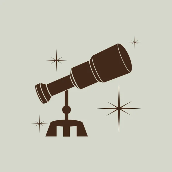 Telescope icon sign — Stock Vector