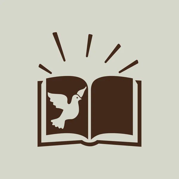 Icona del libro biblico — Vettoriale Stock