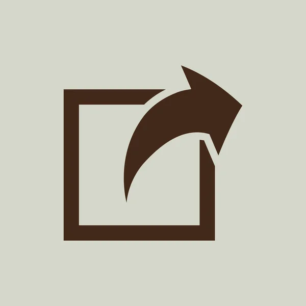 Aandeel pictogram teken — Stockvector