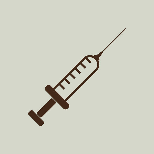 hypodermic icon sign 
