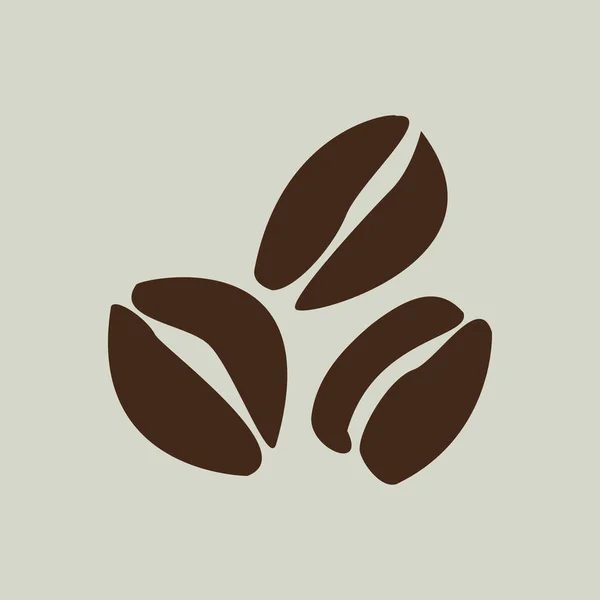 Ziarna kawy ikona znak — Wektor stockowy