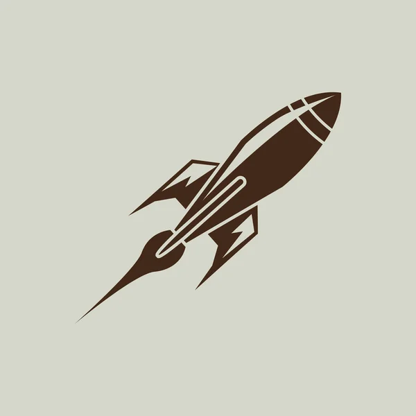 Rocket icono simple — Vector de stock