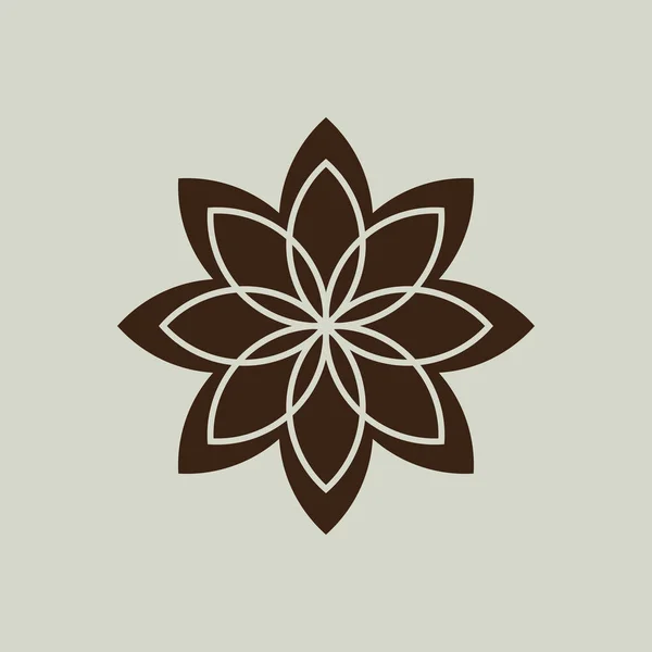 Icono de flor simple — Archivo Imágenes Vectoriales