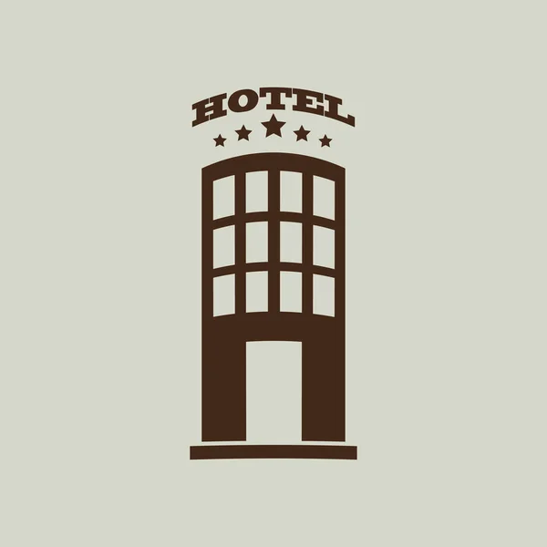 Hotel proste ikona — Wektor stockowy