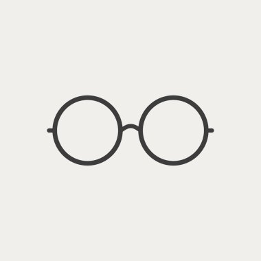 yuvarlak gözlük simgesi simgesi